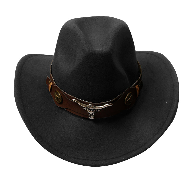 Killreal Western Cowboy Hat Classic Roll Up Fedora Hat with Buckle Belt