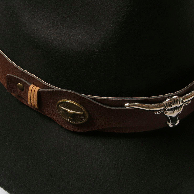 Killreal Western Cowboy Hat Classic Roll Up Fedora Hat with Buckle Belt
