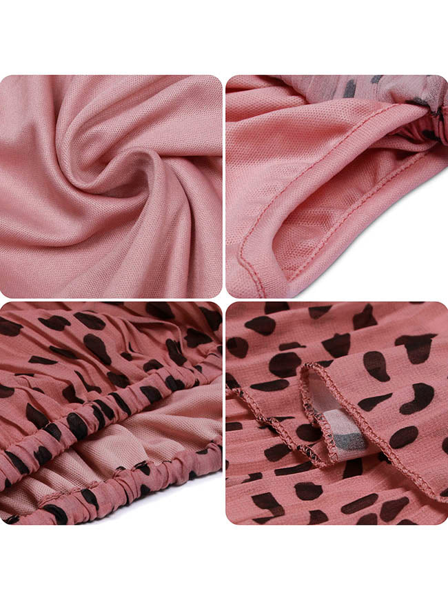 Ruffles Off-Shoulder Chiffon High Waist Party Layered Dress