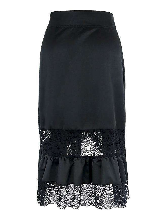Steampunk Gothic Vintage Victorian High Low Skirt With Zipper