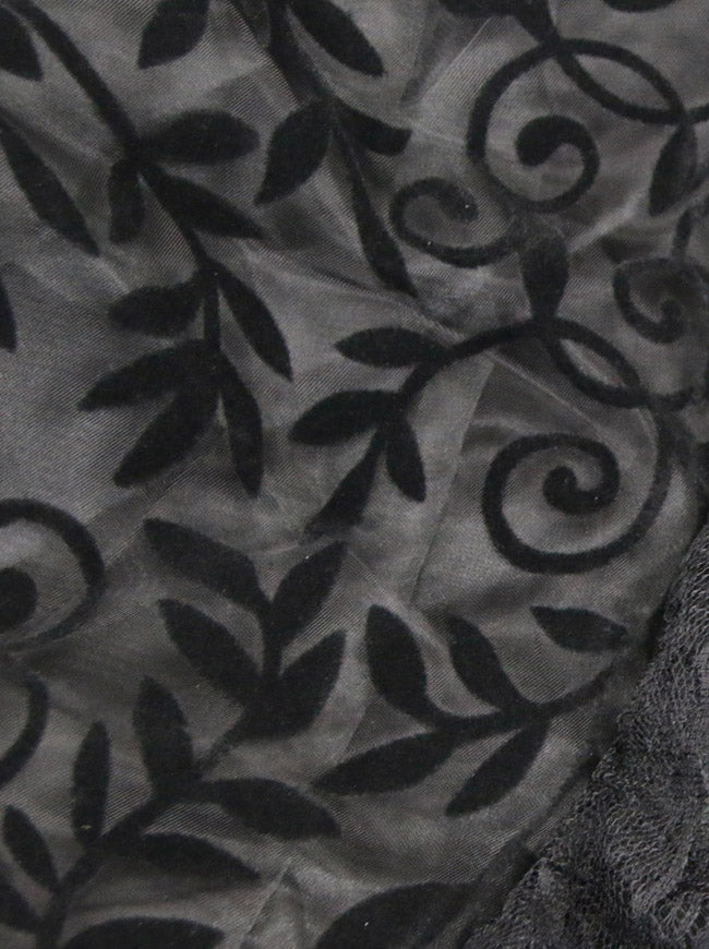 Black Victorian Fishtail Long Skirt Full Satin Burlesque Victorian Steampunk Pirate Skirt For Women Detail View