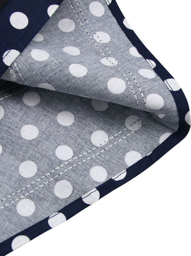 Sleeveless Vintage Cocktail Party Polka Dot Print Dress