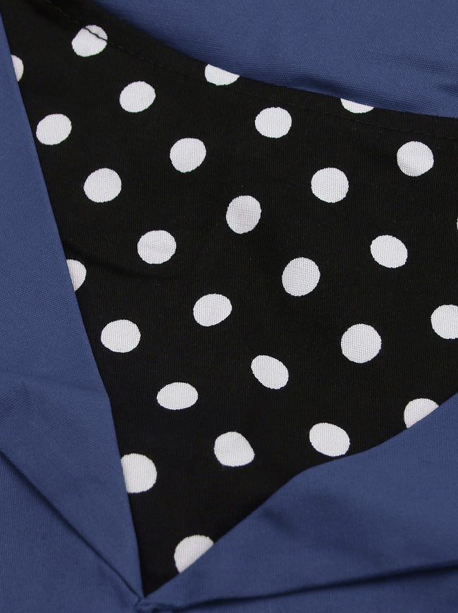Sexy A-Line Sleeveless Casual Cocktail Vintage Dress with Polka Dot Print
