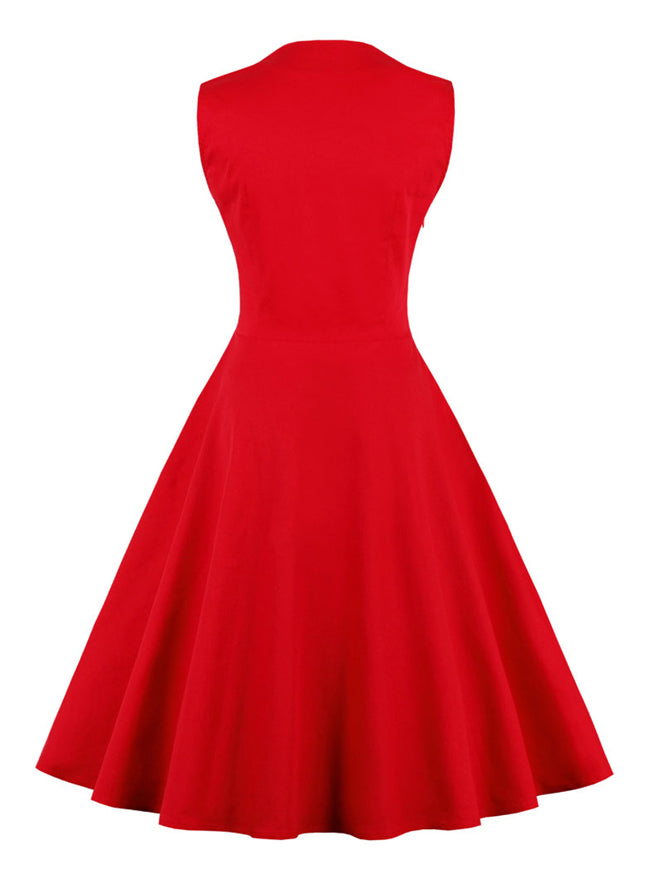 Fashion Casual Plaid Patchwork Cocktail Christmas Party Dress