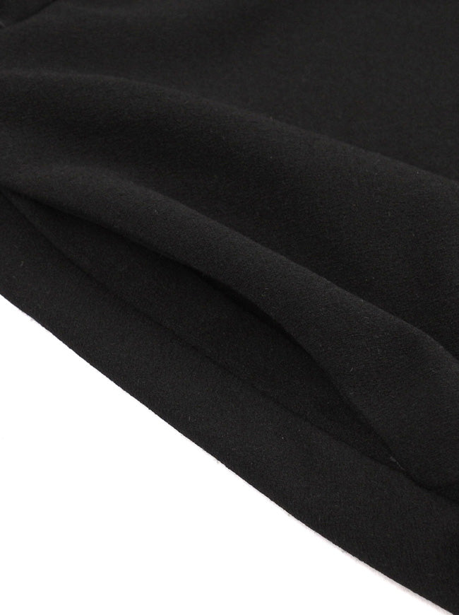 Black Vintage See Through Half Sleeve Going Out Homecoming Dress with Pockets Detail View