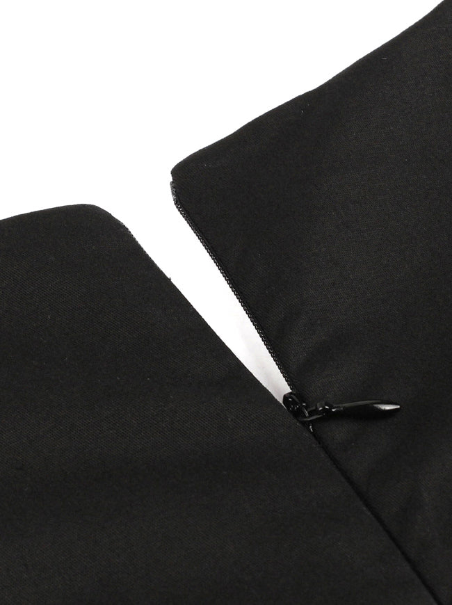 Black Halloween Patry Juniors Casual Wedding Guest Prom Party Dress Detail View