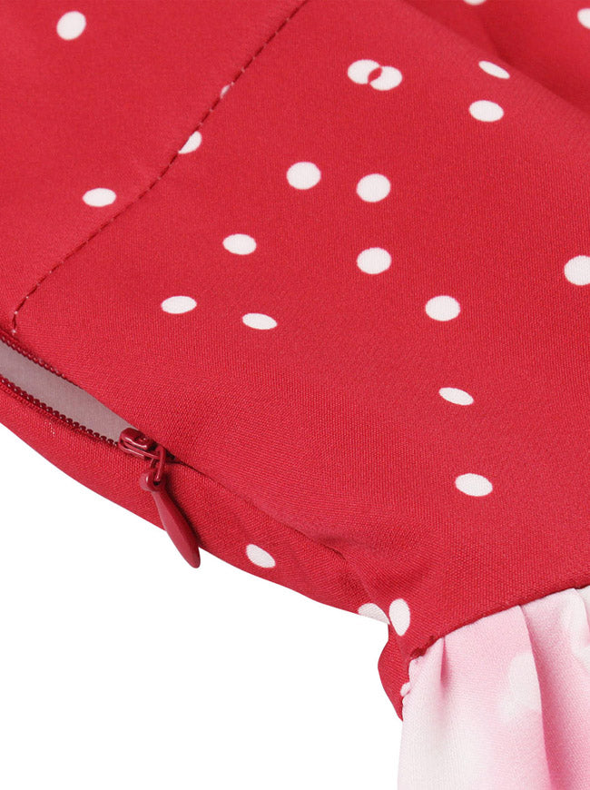Plus Size Sleeveless Fancy Christmas Holiday Santa Claus Juniors Ugly Sweater Dress Detail View