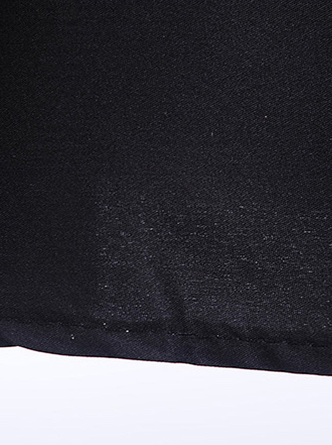 Fashionable Black Sleeveless Round Neck Vintage Rockabilly Swing Dress for Women Detail View