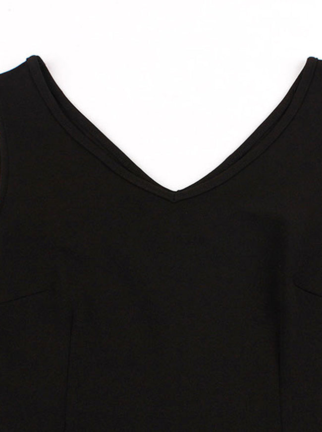 V Neck 3D Themed Pattern Vintage Cocktail Halloween Party Dress