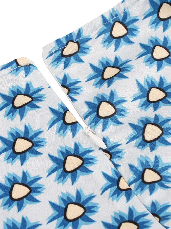 Spring Summer Holiday Cross Wrap V-Neck A-line High Waist Casual Midi Dress Detail View