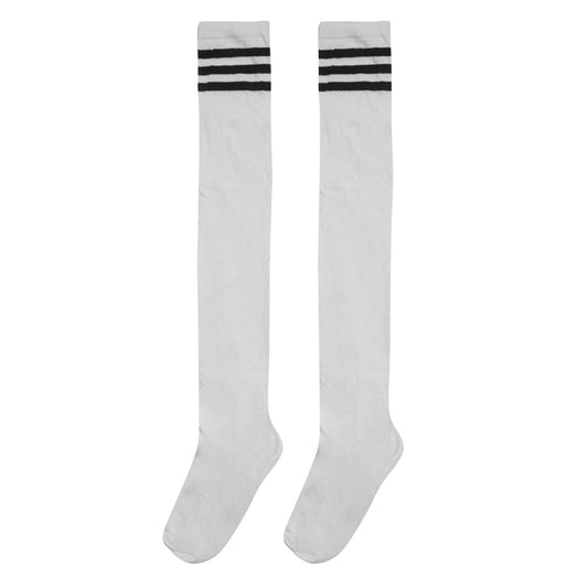 Killreal Women's Over Knee Thigh Socks Knee-High Leg Warmer White