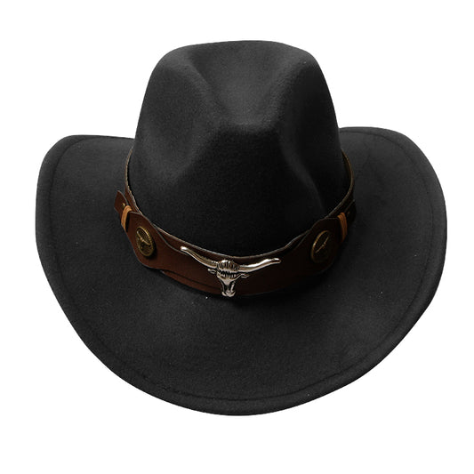 Killreal Western Cowboy Hat Classic Roll Up Fedora Hat with Buckle Belt