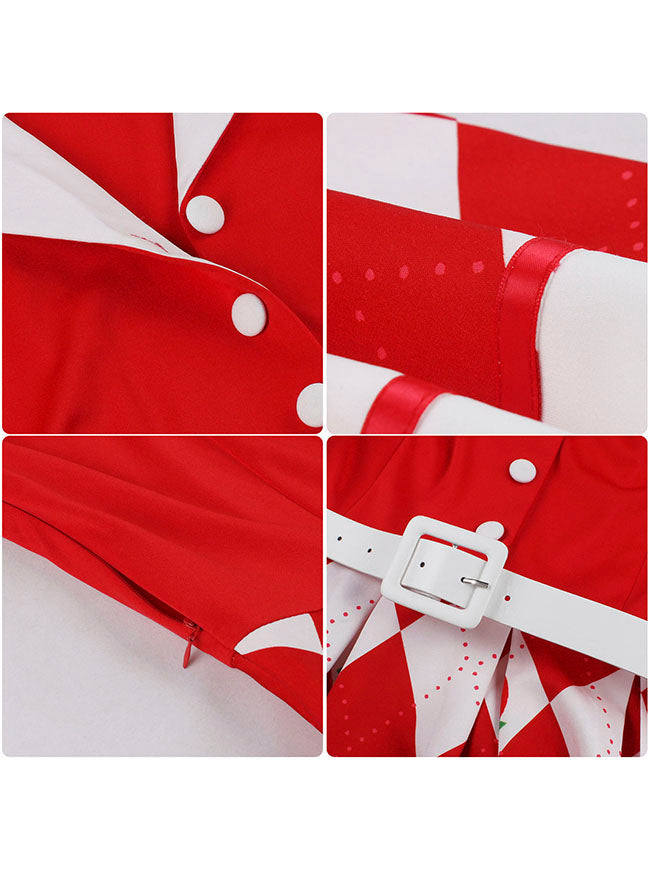 Wedding Guest Strawberry Dress for Party Detail View