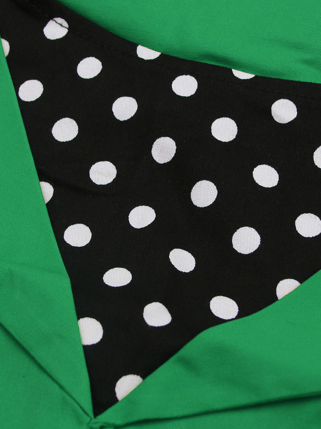 Rockabilly A-Line Polka Dot Print Cocktail Vintage 50s Style Party Dress