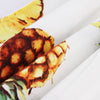 Spring Summer Pineapple Print High Waisted Pleated Skirt