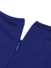 Vintage Inspired A-Line Holiday Flared Retro Pinup Dress with Zipper Detail View