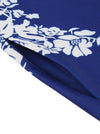 Vintage Style Women 1950s Print Casual Wedding Party Dress with Pocket Detail View