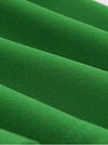 1950s Retro Lapel Career Soft Slim Fit A-Line Green Lace Patchwork Halloween Mini Dress Detail View