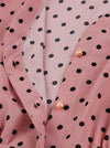 1940s 1950s Vintage Style Swing Polka Dots Button Up Retro Dress for Women Juniors Detail View