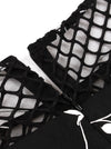 Fashionable Vintage Pattern Empire Waist Going Out Dress for Women Detail View