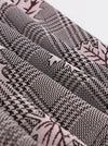 Vintage Black Houndstooth Full Circle Flare Skirt Knee Length Business Office Dress Detail View