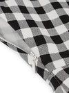 Cotton Short Sleeve Plaid Above Knee Length Sexy Bodycon for Women Going Out Dress