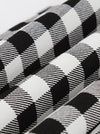 Black Vintage Pattern Round Neck Fit Flare A Line Special Occasion Dress Detail View