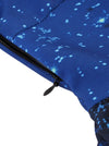Blue Xmas Gifts Christmas Printed High Waist Flare A-Line Flower Skater Dress Detail View