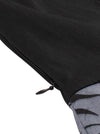Retro Floral Leaf Black Purple Fit and Flare Housewife Tea Length Dress for Women Detail View