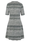 Women Juniors Casual Ruched Simple T-Shirt Loose Dress Back View
