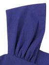 Blue Unique Ruffle Detail Shoulder Straps Sundress Pleated Summer Vacation Dress for Women Detail View