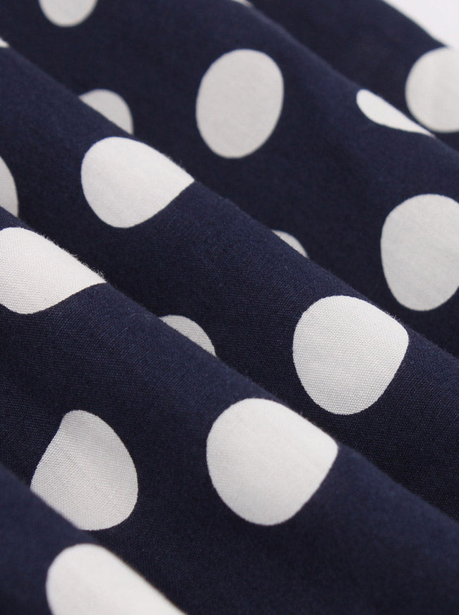 Knee Length Full Circle Flared Classic Audrey Hepburn Style Swing A-Line Dress Detail View