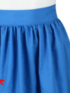 Blue Vintage Floral Stretchy A-Line Pleated Vintage Mini Cocktail Skirts Detail View