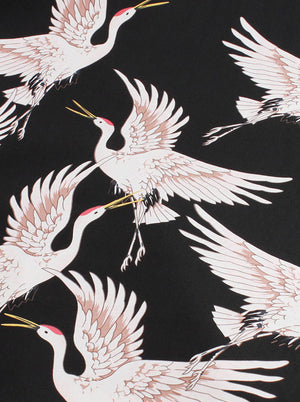 Black White Cute Casual Animal Empire Waist Vintage Cotton Summer Mini Dress On Sale for Adults Girl Detail View