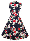 Retro Style Cocktail Party Vintage Floral Bridesmaid Dress