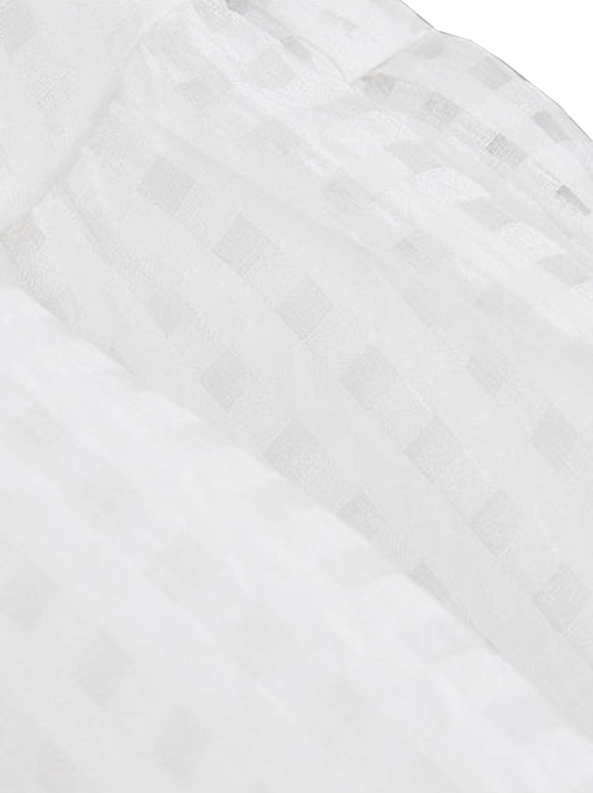 Retro Rockabilly Plain Going Out Cheap Summer White Swing Pinup Dress for Women Detail View