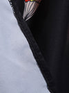 Sweetheart Vintage Style Floral Black Knee Length Fall Winter Dress for Women Detail View
