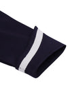 50s Sailor High Waist Midi Color Block Contrast Collar Belt Swing Dress Detail View