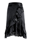 Steampunk Gothic Vintage Victorian High Low Skirt With Zipper