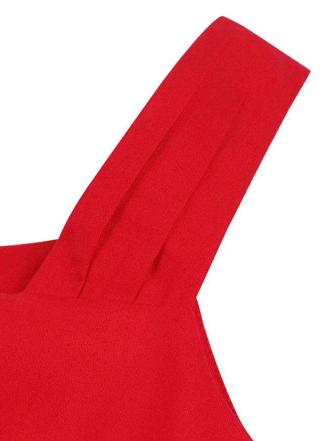 Vintage V-Neck A-Line Spaghetti Straps Swing Tea Party Dress