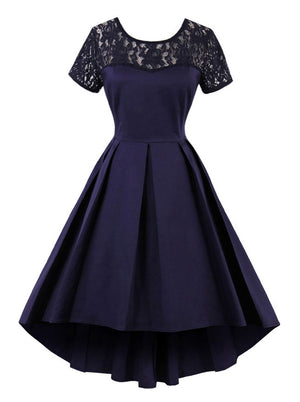 Summer Lace High-low Vintage Swing Cocktail Party Evening Dress