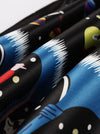 Elegant Vivid Pattern Knee Length Striped Wear to Work Tea Length Dress for Women Detail View