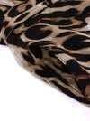 Vintage Half Sleeve Leopard Print Flare Wear to Work Dress Belt