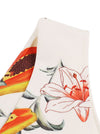Retro Sleeveless Vintage Fruit Print Tea Party Pleated Dress
