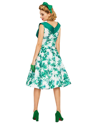 Sweetheart Sleeveless Floral Print Homecoming Cocktail Dress