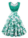 Sweetheart Sleeveless Floral Print Homecoming Cocktail Dress