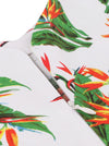 Knee Length Sleeveless Green Business Casual Junior Cocktail Sleeveless Vintage Floral Dress Detail View