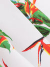 Green Floral Evening Formal Sleeveless Vintage Swing Christmas Floral A-Line Dress Detail View