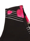 V-Neck Romantic Music Notes Print Flare Party Dress for Music Party