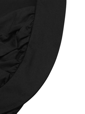 1950s Cut Out V-Neck Vintage Casual Party Cocktail Swing Dress